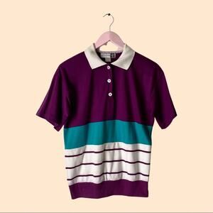 Vintage Striped Polo Shirt